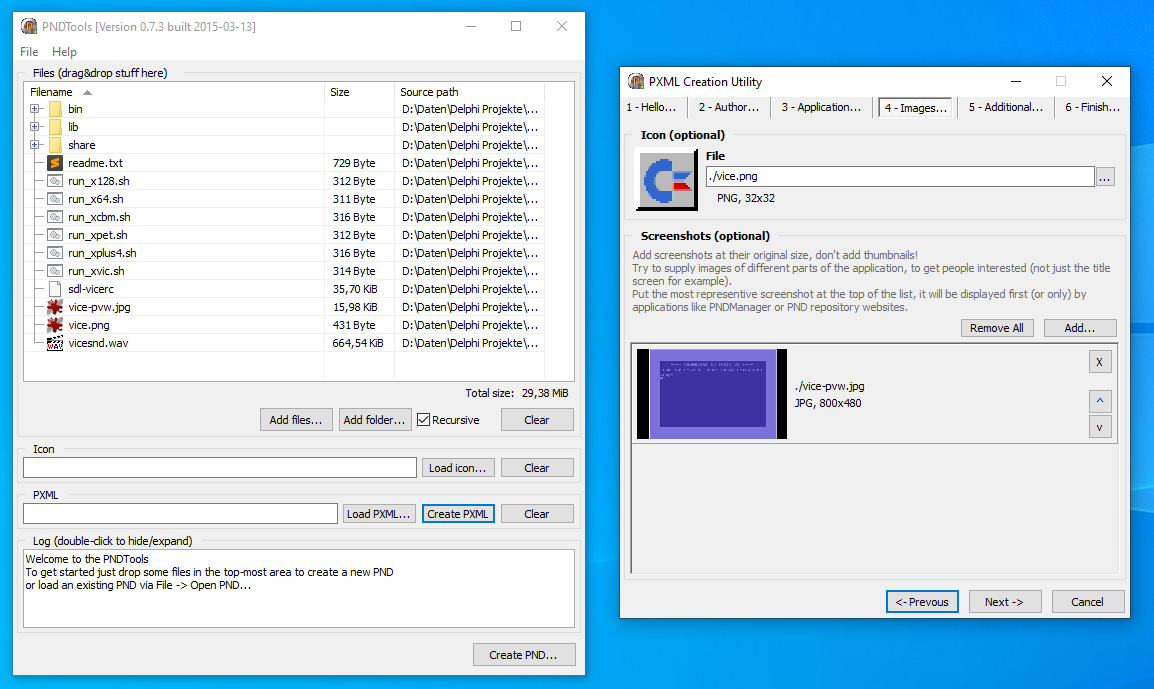PND Tools screenshot